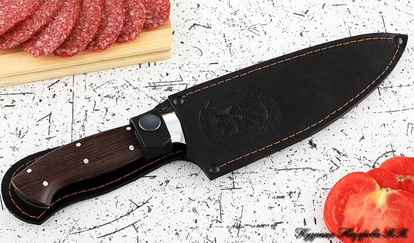 Knife Chef No. 12 steel 95h18 handle duralumin wenge