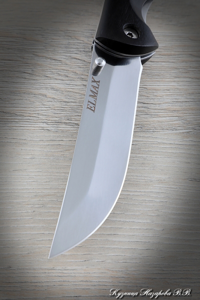 Folding knife Korsak steel Elmax lining black hornbeam 