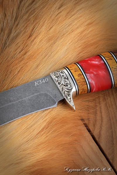 Knife Varan K340 rosewood artificial stone melchior