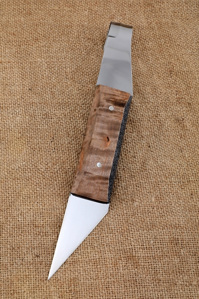Нож для настоящего рыбака сталь Elmax ЦМ карельская береза