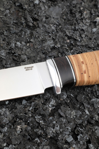 Shoe knife 95x18 birch bark handle