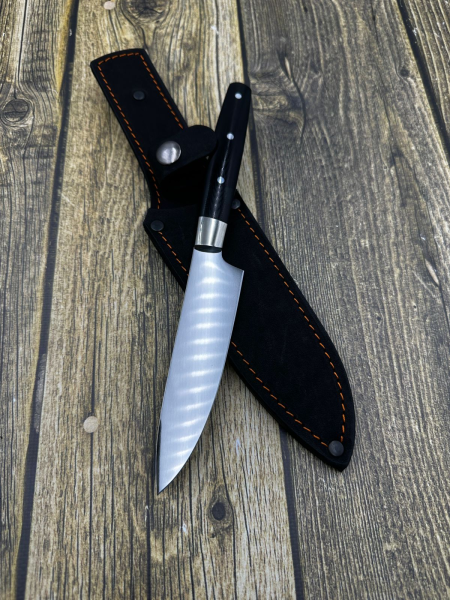 Knife Chef steel ELMAX all-metal handle lining G 10 (SALE)
