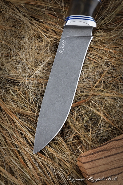 Нож Сокол 2 К340 карельская береза искусственный камень