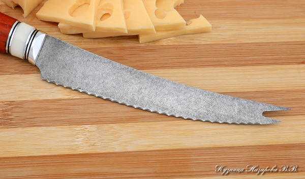 Кухонный нож Шеф № 4 сталь К340 рукоять падук акрил
