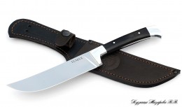 Uzbek all-metal knife ELMAX black hornbeam