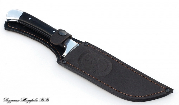 Uzbek all-metal knife ELMAX black hornbeam