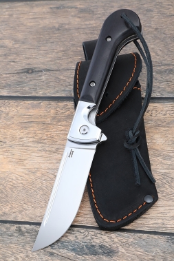 Нож Складной на подшипнике Пчак сталь Х12МФ, накладки черный граб (NEW) 