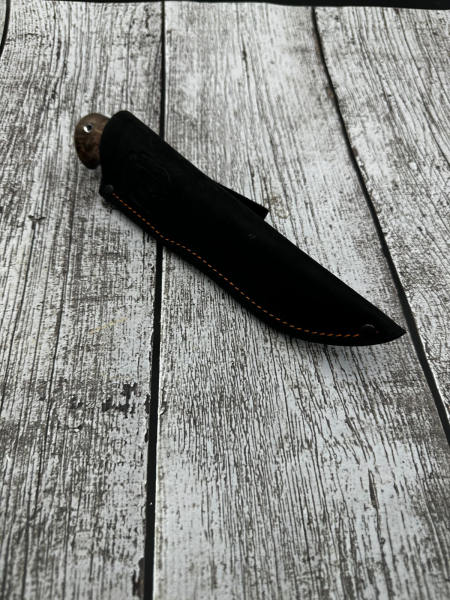 Knife Traveler Damascus Karelian birch brown (Sale)