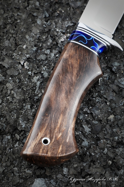 Knife Cheetah ELMAX Karelian birch brown acrylic