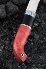 Knife Wave Elmax steel handle combined: black hornbeam Karelian birch