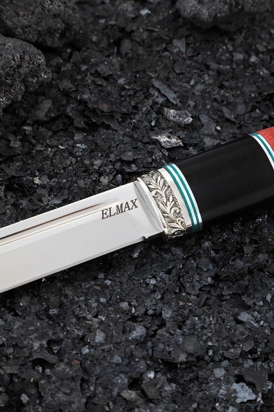Нож Волна Elmax сталь рукоять комбинированная: черный граб карельская береза