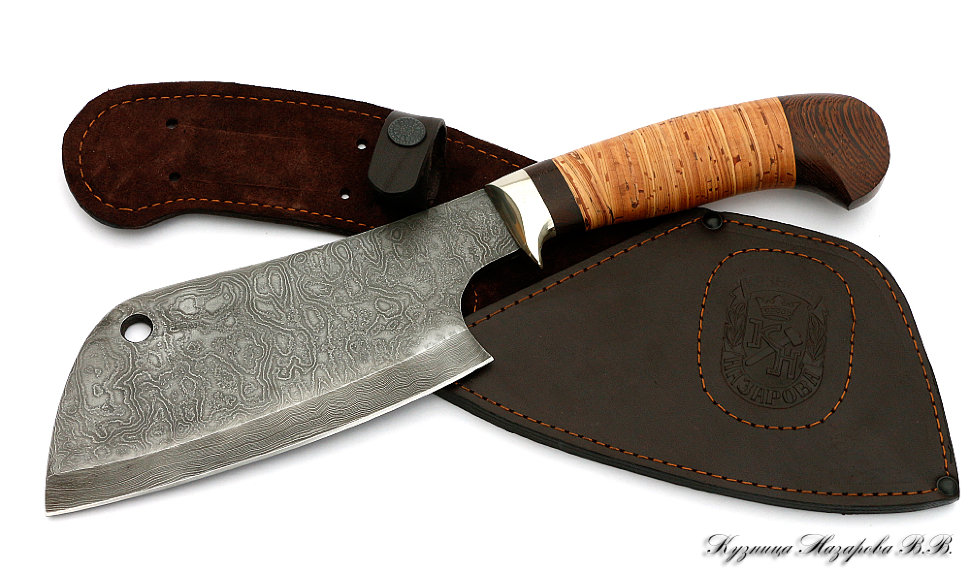 Тяпка Малая дамаск мельхиор береста