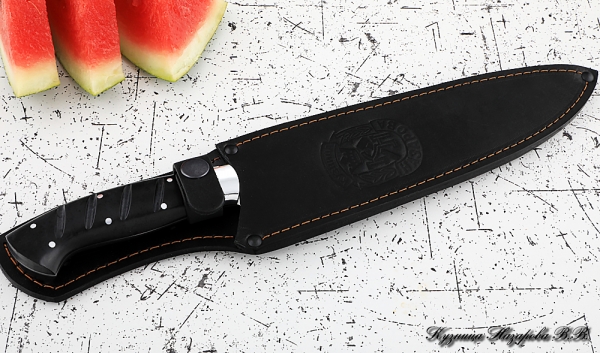 Knife Chef No. 14 steel 95h18 handle acrylic black