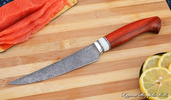Knife Chef No. 5 steel K340 handle paduk acrylic