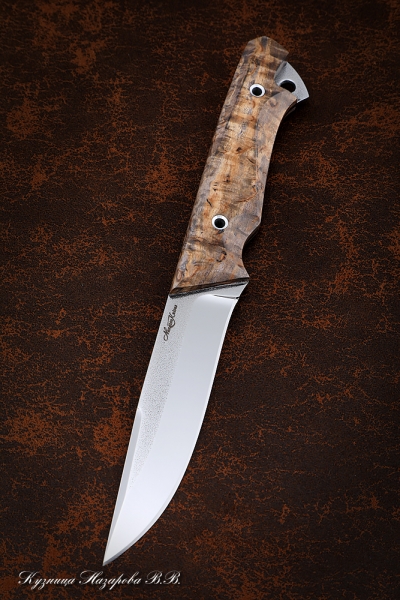 Knife No. 3 H12MF CM Karelian birch brown