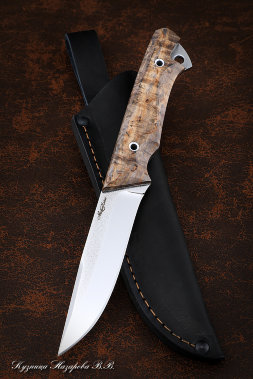 Knife No. 3 H12MF CM Karelian birch brown