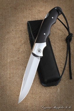 Folding Squirrel knife 95h18 black hornbeam duralumin