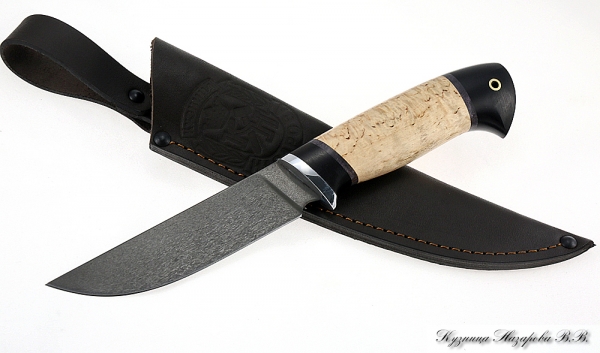 Knife Bayonet H12MF black hornbeam Karelian birch
