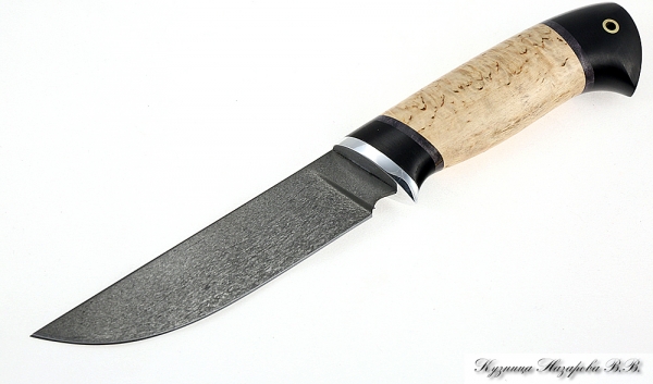 Knife Bayonet H12MF black hornbeam Karelian birch
