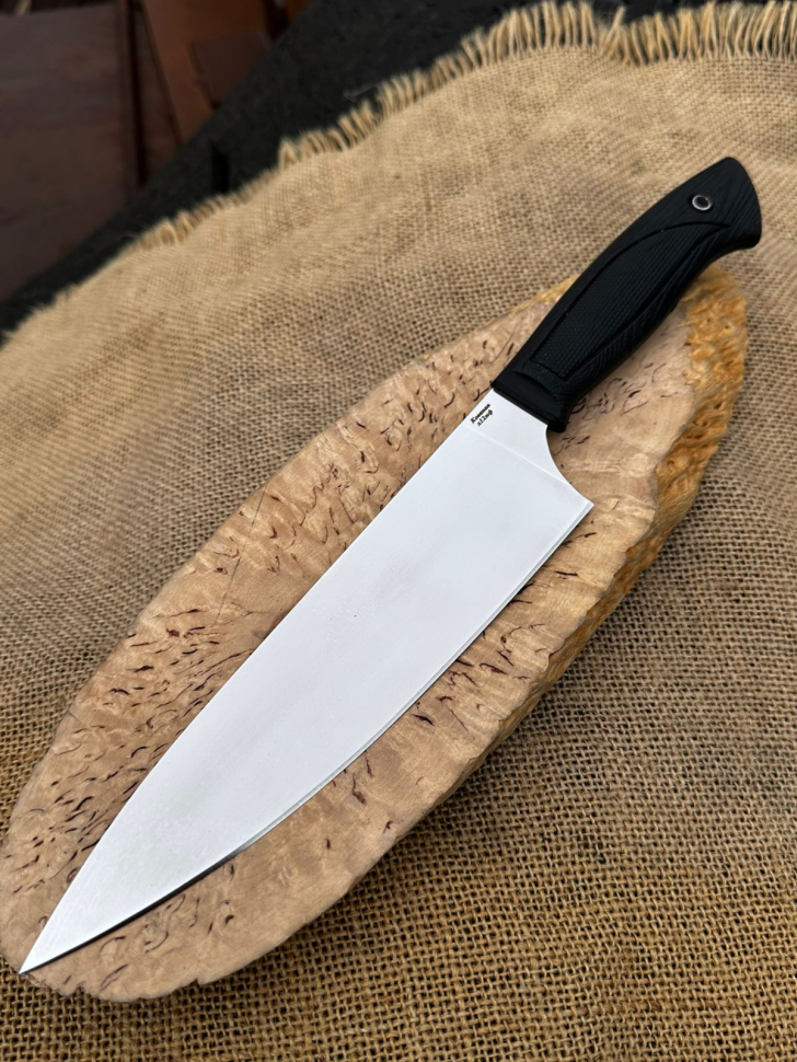 Шеф нож № 12 из стали х12мф, рукоять полимер 