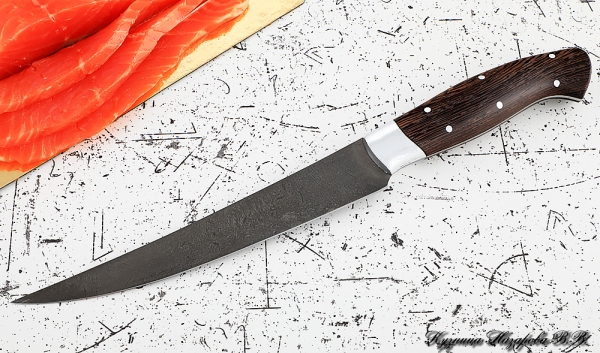 Knife Chef No. 6 steel H12MF handle duralumin wenge