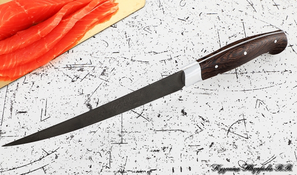 Knife Chef No. 6 steel H12MF handle duralumin wenge