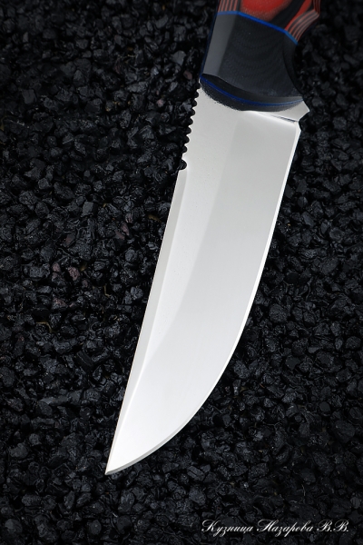 Нож №18 Elmax ЦМ микарта красная + черная