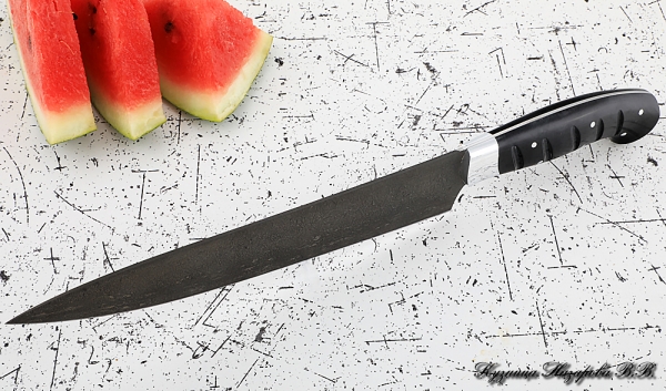 Knife Chef No. 14 steel H12MF handle acrylic black