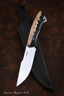 Нож №4 Х12МФ ЦМ карельская береза акрил черный