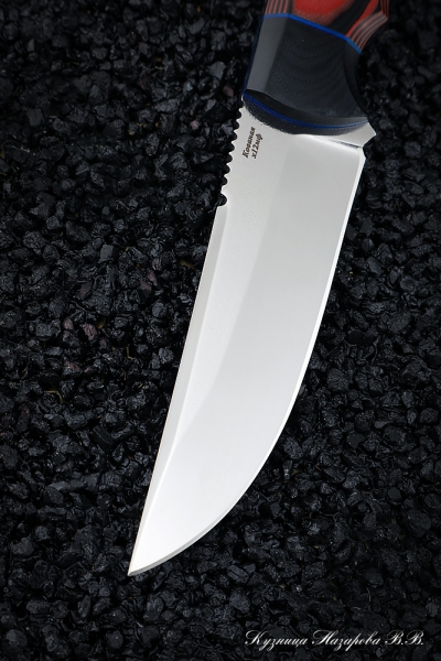 Knife No. 18 H12MF CM mikarta red + black