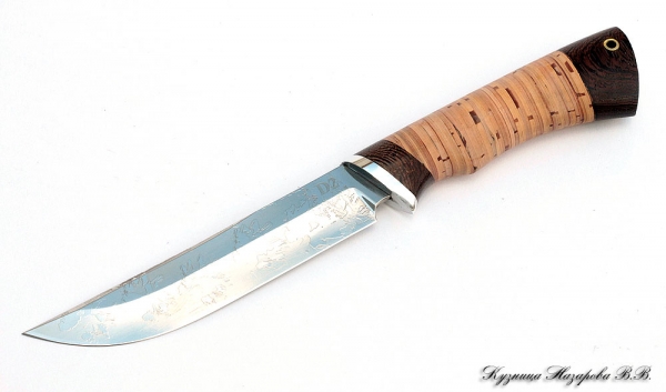 Knife Gadfly D2 birch bark