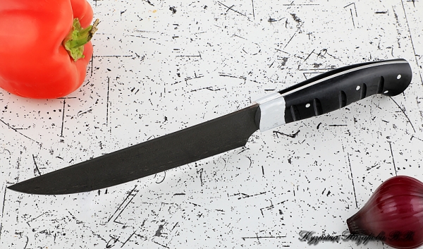 Knife Chef No. 8 steel H12MF handle acrylic black