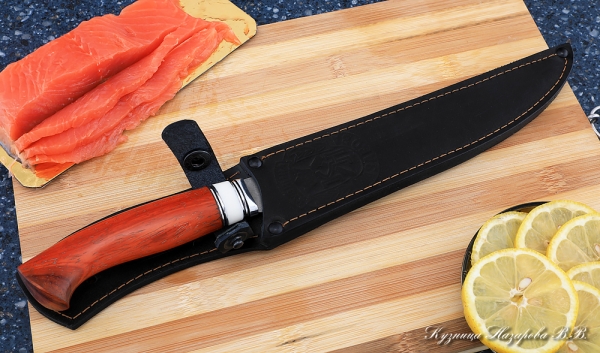 Knife Chef No. 7 steel K340 handle paduk acrylic