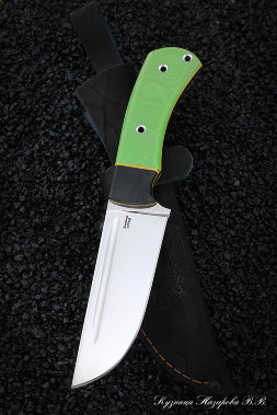 Knife No.19 H12MF CM G10 green + black