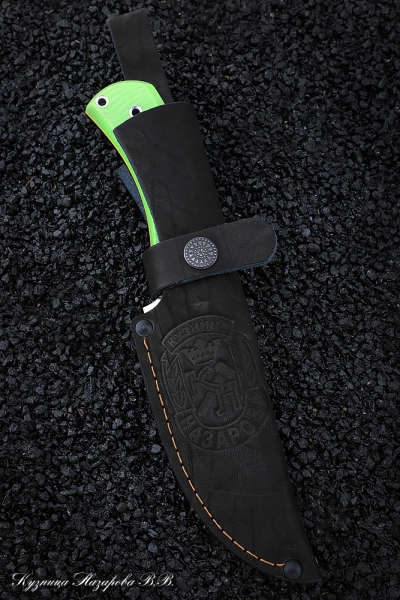 Knife No.19 H12MF CM G10 green + black