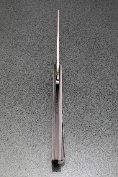 Нож складной Тор сталь х12мф накладки карбон + AUS8 (подшипники, клипса)