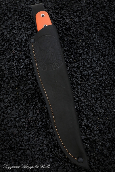 Knife No. 20 H12MF CM G10 orange + black