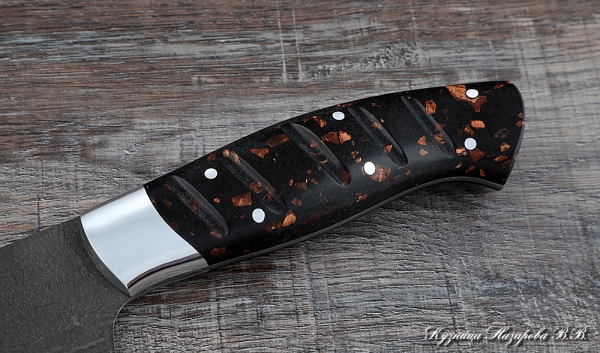 Knife Chef No. 8 steel H12MF handle acrylic brown