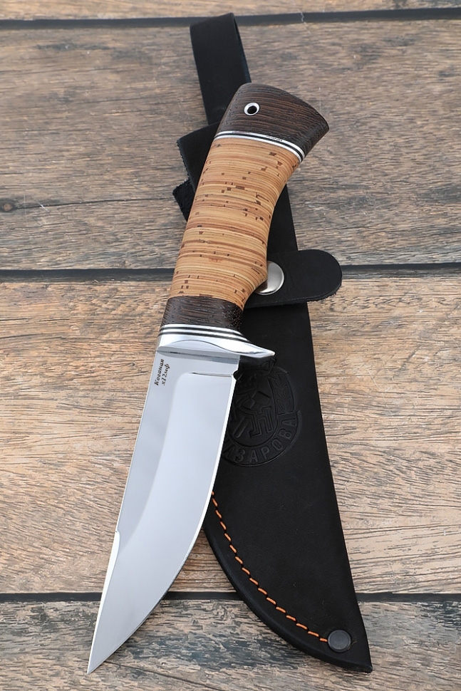 Нож Гепард сталь кованая х12мф береста