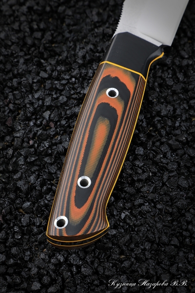 Knife No.22 H12MF CM mikarta orange + black