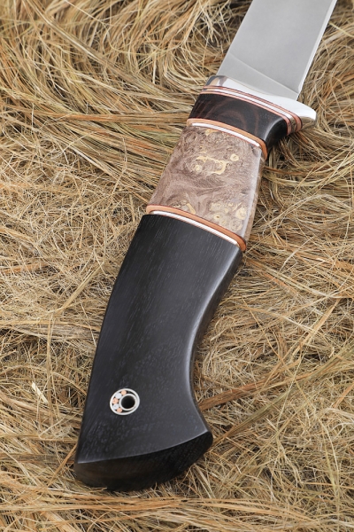 Knife Cardinal 2 Sandvik black hornbeam Karelian birch brown