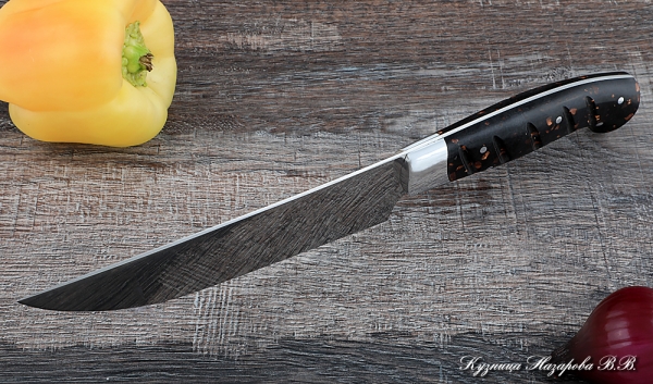 Knife Chef No. 8 steel 95h18 handle acrylic brown