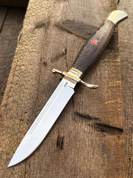 Нож Финка НКВД сталь Elmax , рукоять венге со звездой (распродажа) 