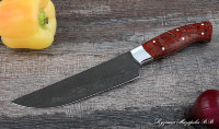 Knife Chef No. 8 steel H12MF handle acrylic red