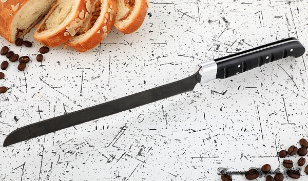 Knife Chef No. 15 steel H12MF handle acrylic black