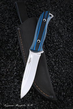 Knife No. 8 H12MF CM mikarta blue