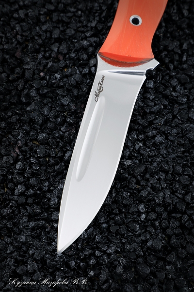 Нож №8 Х12МФ ЦМ (полные спуски) G10 orange