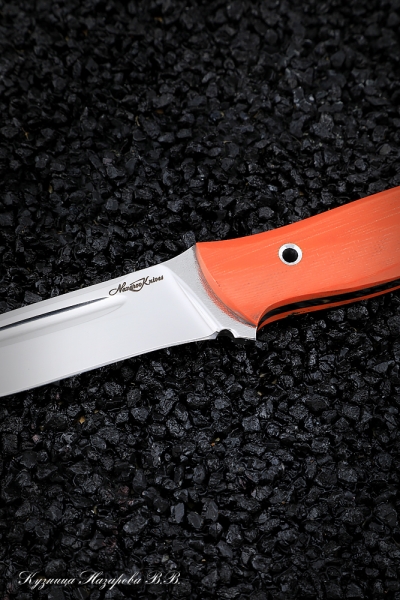 Нож №8 Х12МФ ЦМ (полные спуски) G10 orange