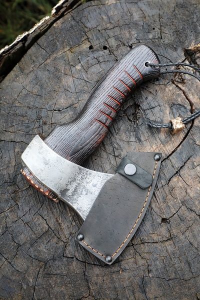 Axe Kid-3 cooking metals: carbon+HVG handle ash brushed (NEW)