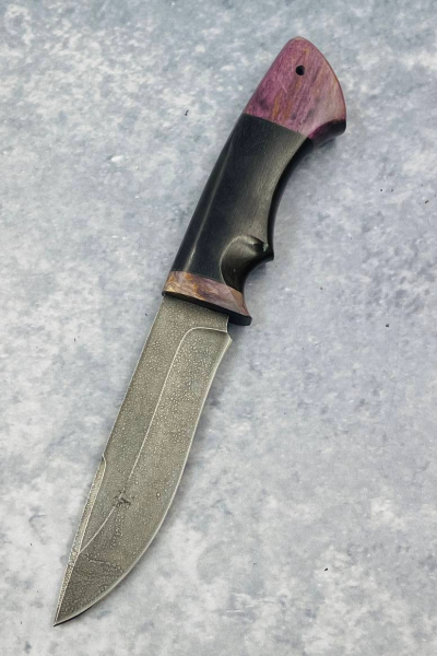 Нож "Варан" сталь ХВ5, рукоять карельская береза и черный граб (распродажа)